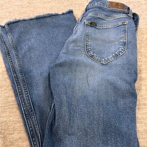 Lee Women's bell bottom Leg Blue Jeans